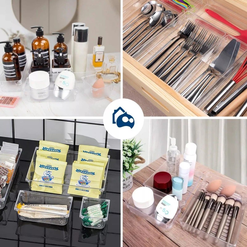 Bluelander Organizador De Cajones Joyas Maquillaje 25 Pzas De Plástico