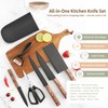 TOPLUCKY Knife Set, 7-Piece Kitchen Knife Set with Sharp Chef