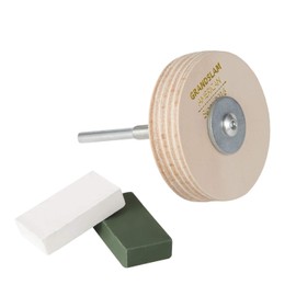 Sharpening Wheel Stropping 3" Wheel Leather Wheel Honing Wheel Leather Polishing Wheel Knife Sharpening Wheel Kit for Knives, Chisels, Woodworking Carving Tools