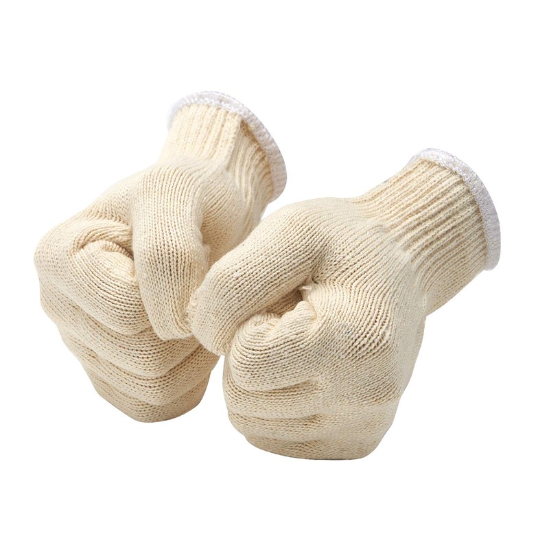 EBLAELEL Safety gloves white cotton bbq heat liners grilling work