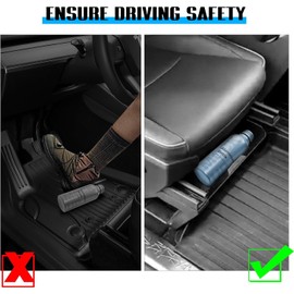 DING.PAI 2024 Cybertruck Front Under Seat Storage Box for 2024 Cybertruck Accessories with Silicone Pad Interior Accessories, Organizer Hidden Tray Underseat for Cybertruck (2 Pack)