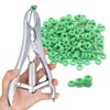 Stainless Steel Castration Tongs with 200 Rubber Rings, Flexible Castration