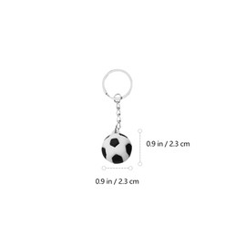 10pcs Soccer Pendat Keychain Mini Football Key Ring Novelty Key Chain Decorative Bag Backpack Purse Charm for Women Men