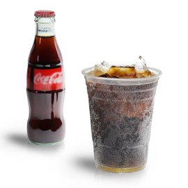 Freshware Plastic Cups [16 oz, 100-PCS] - Disposable Cold Drink Party Soda Cups, Crystal Clear PET Cups