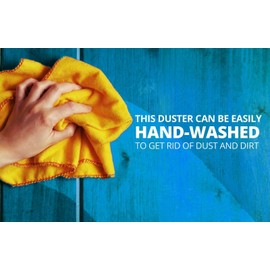 Jumbo Yellow Duster 100% Cotton Cleaning Cloth For Cleaning Thick & Soft Kitchen Cleaning Towel Multi Surface Dusting Cloth 35 x 45 cm 14"X18" (20)