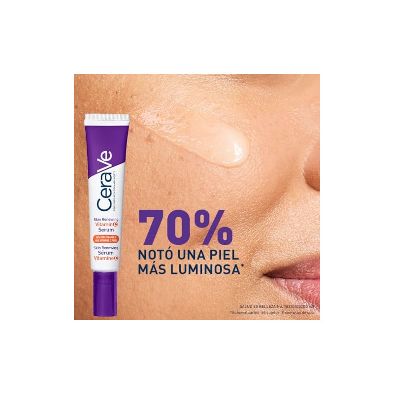 CeraVe Skin Renewing Vitamina C Sérum Facial, Todo Tipo de
