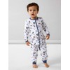 ONLY Baby Boys' Nbmnightsuit Zip Forest Noos, bright white