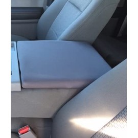 Auto Console Covers- Fits The Ford F-350, F-450 2002-2010 Center Console Armrest Cover Waterproof Neoprene Fabric. (Gray)