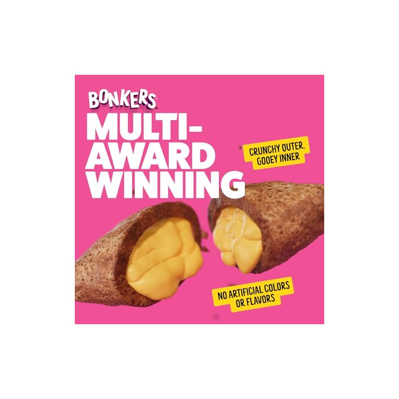 Bonkers Bites Catnip & Chick 'N' Cheddar Flavor Crunchy &