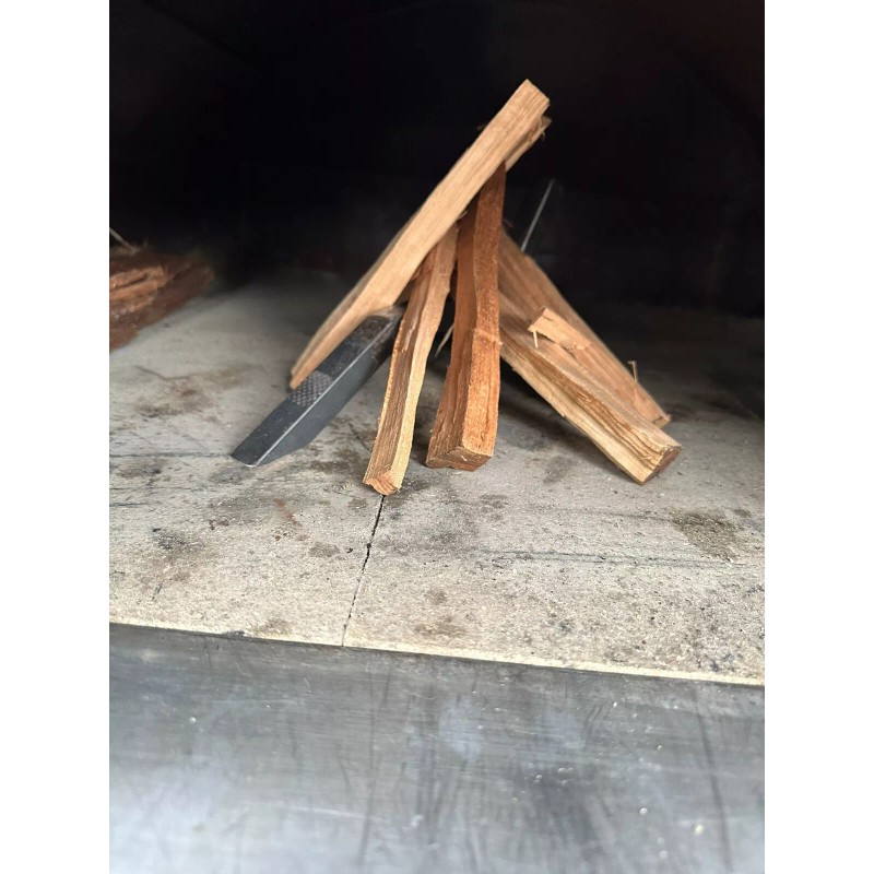 oconee steel works PIZZA Wood Oven Andiron For Medium To