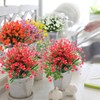 TEMCHY 20 Bundles Outdoor Artificial Fake Flowers No Fade UV
