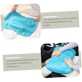 Kisangel Inflatable Travel Pillow for Comfort Cars Airplanes Quick-inflate Camping Cushion Breathable Supportive for Outdoor Adventures Travel Needs
