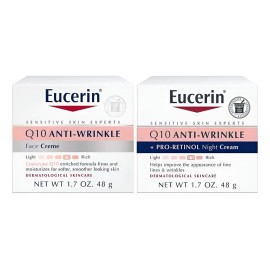 Q10 Anti Wrinkle Face Hidratante Cream Bundle, Día Y Noche Todo Tipo De Piel Día/noche