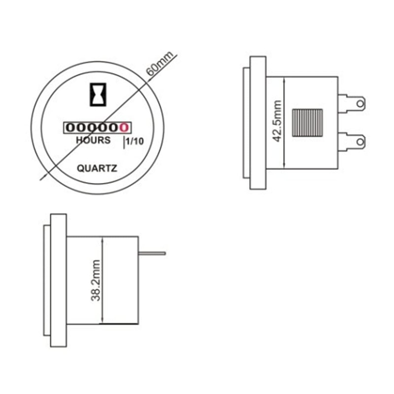 Mechanical Hour Meter Gauge - AIMILAR Professional Engine Hourmeter AC110-250V