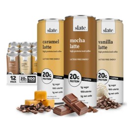 Slate Café Helado Slate Milk Alto En Proteínas - 12 Latas                                                                                             