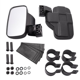 OKSTNO Set of 2 UTV Rear View/Side Mirror Break Away Offroad Mirrors for 1.75-2 Inch Mount Polaris RZR 900S XP 1000 Can Am Maverick X3 Gator Mirrors