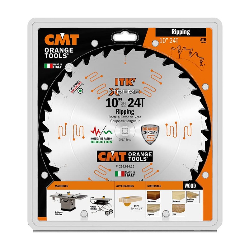 CMT ORANGE TOOLS 250.024.10 ITK RIPPING BLADE 10"x24x5/8"