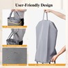 Slim Laundry Hamper, 60L Waterproof Narrow Laundry Basket with Lid