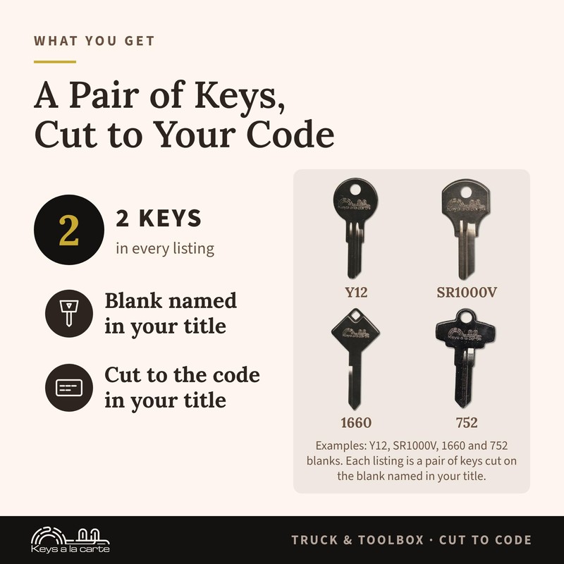 Better Built Replacement Key 207 | KEYSALACARTE | Custom Cut