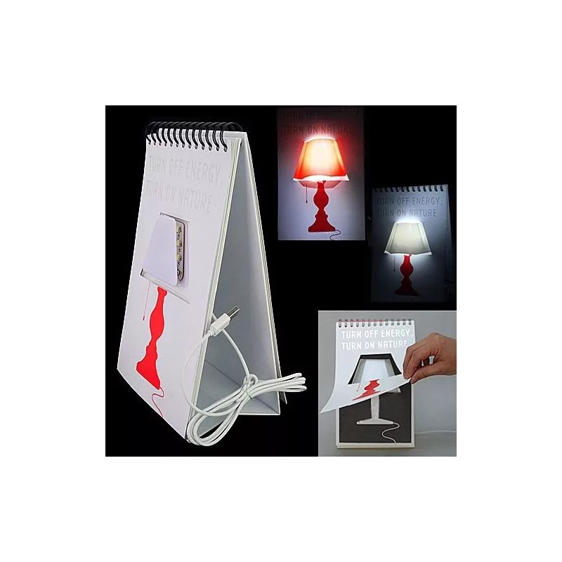 TechMel Lampara 3d Forma De Calendario 5 Vistas Luz Led