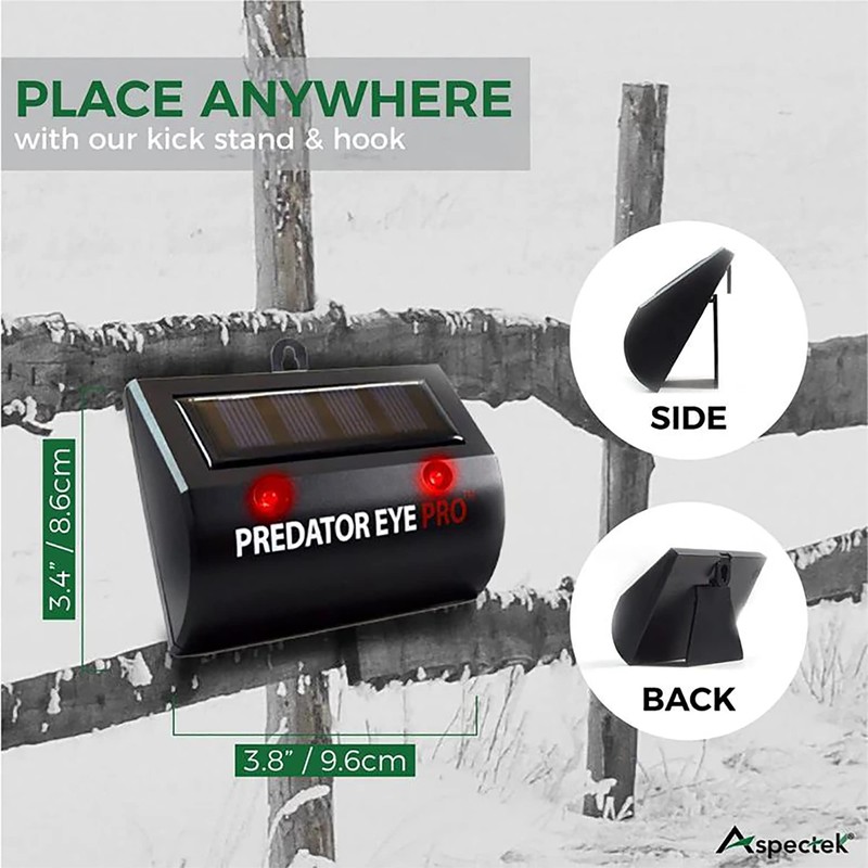 ASPECTEK Predator Eye PRO - Solar-Powered Predator Light with Kick