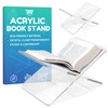 HappyDesk Clear Acrylic Book Stands - Cross Frame Acrylic Book