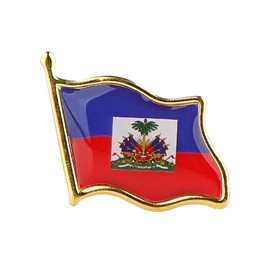 Haiti Country Flag Brooch Shirt Hat Backpack Jewelry Accessories Decoration Party Christmas Gift