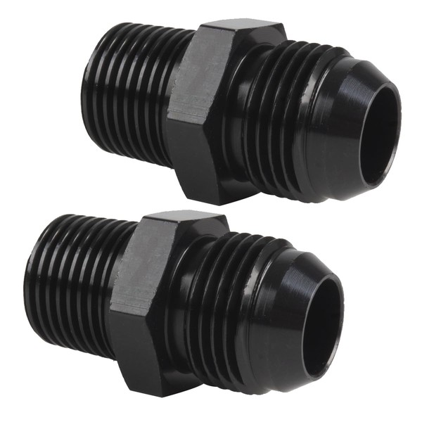 BOLUOYI 2Pcs Male Hose Fitting Adapter, Universal Aluminum Flare Male