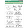 Penny Black Clear Stamps-Dream.Love Sentiments