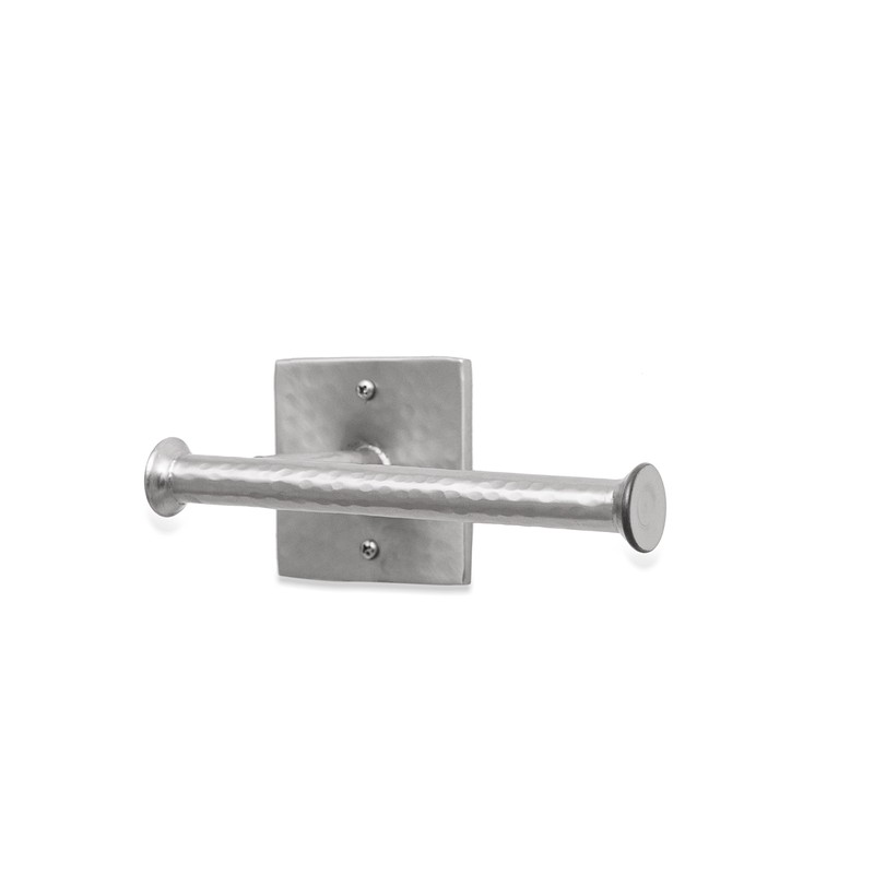 Monarch Abode 18005 Hand Hammered Satin Nickel Toilet Paper Holder