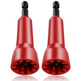 Wire Twister Tool,Wire Twister Tool for Drill, Wire Twister Electrician Driver Wire Bending with 1/4 Chuck for Wire and Man Drill(2 Pack-red)