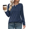 XIEERDUO Womens Long Sleeve T Shirts Fall Fashion Classic Crewneck