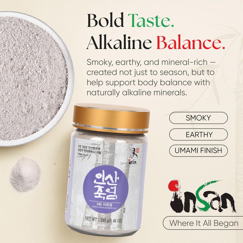 Insan 9X Roasted Bamboo Salt – Korean Alkaline Mineral Sea