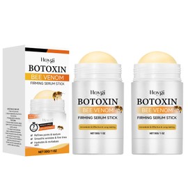 Bee Venom & Niacinamide Firming Serum Stick - Skin Tightening Facial & Neck Cream for Hydration, Elasticity Boost - Portable Moisturizing Skincare Stick, 1oz (2 Pack)