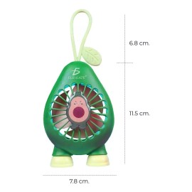Ele-Gate Dos Piezas Mini Ventilador Portátil En Forma De Aguacate