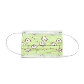 Dynarex Disposable Kids Face Masks, Elastic Ear Loops with Nose Wire, 3 Ply, Breathable Facemasks for Children of All Ages, Dog Print, 4.9” x 3.15”, 50 Face Masks