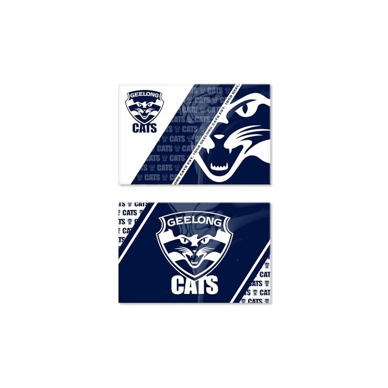 Geelong Cats AFL Footy Set of 2 Magnets 78 x