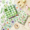 Spring Wildflower Wrapping Paper 12 Sheets Wildflower Butterfly Decorations Gift