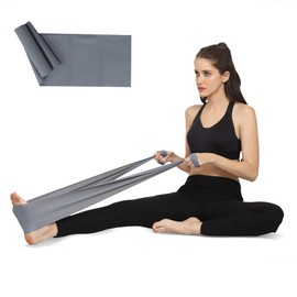 HealthHike Yoga Band | Thera Band for Physiotherapy, Stretching, Yoga & Resistance Workout | Latex-Free, Anti-Allergic & Tear-Resistant thera Band for Exercise, Size 84 X 5 inch