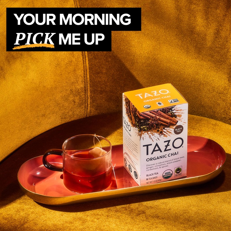 TAZO Organic Chai Black Tea Bags, Chai Tea, 96 Total