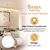 Simba Lighting Small Globe G16.5 Round Bulb 40W E12 Candelabra