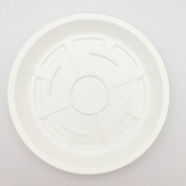 Chip Container HS CAN ROUND 190 Unit White + Clear Lid Set 50 Pcs