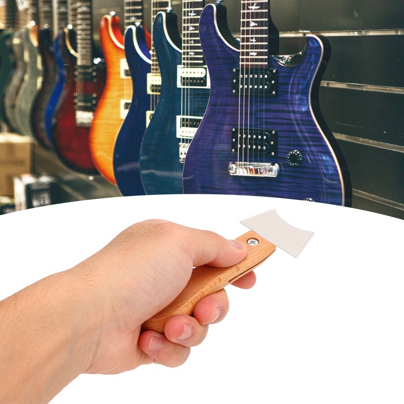 Fretboard Repair Tool Set Serrated Knife 0.8in 0.125in Fret Gauge