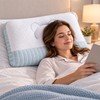 Contoured Bed Pillow for Neck Support – Washable Microfiber-Filled Pillow