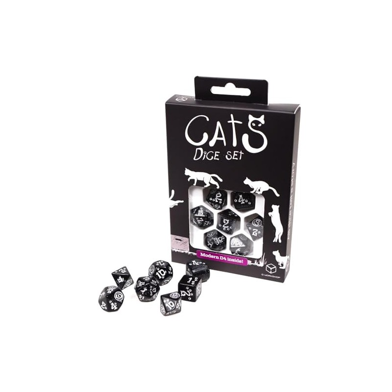 Set di dadi moderni per gatti
