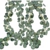 PUBAMALL Guirnalda de eucalipto Artificial, Hojas de eucalipto Artificial Guirnalda