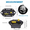 GLOSO Circuit Breaker 30A Marine Panel Mount Automotive RV E9F