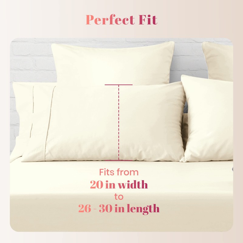 Ashton Sheets Luxury Egyptian Cotton King Pillow Cases Set of