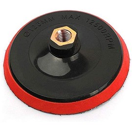 Polypropylene Hook Loop Backing Pad, 180mm Diameter M14 Thread Aperture Universal Polisher Buffer Backing Plate Pad Sanding Polishing, 1Pcs(Red)