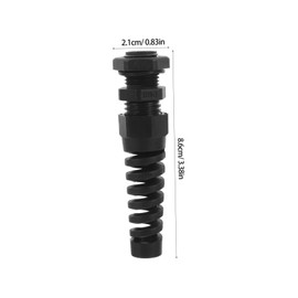 NOLITOY 10pcs Adjustable Nylon Cable Gland Joints Spiral Connector for Wire Thread Strain Relief for Industrial Equipment Precision Locking Mechanism and Twist Resistant Design